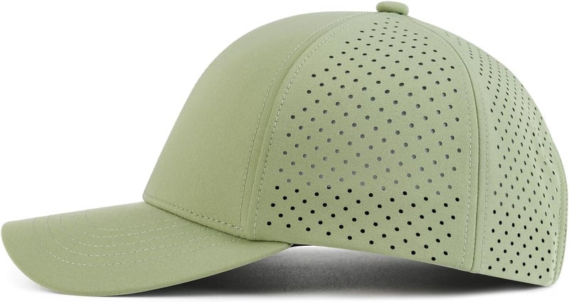 VOBOOM Men Quick Dry Baseball Cap Laser Cut Mesh Ball Curved Brim Snapback Hat - Image 3